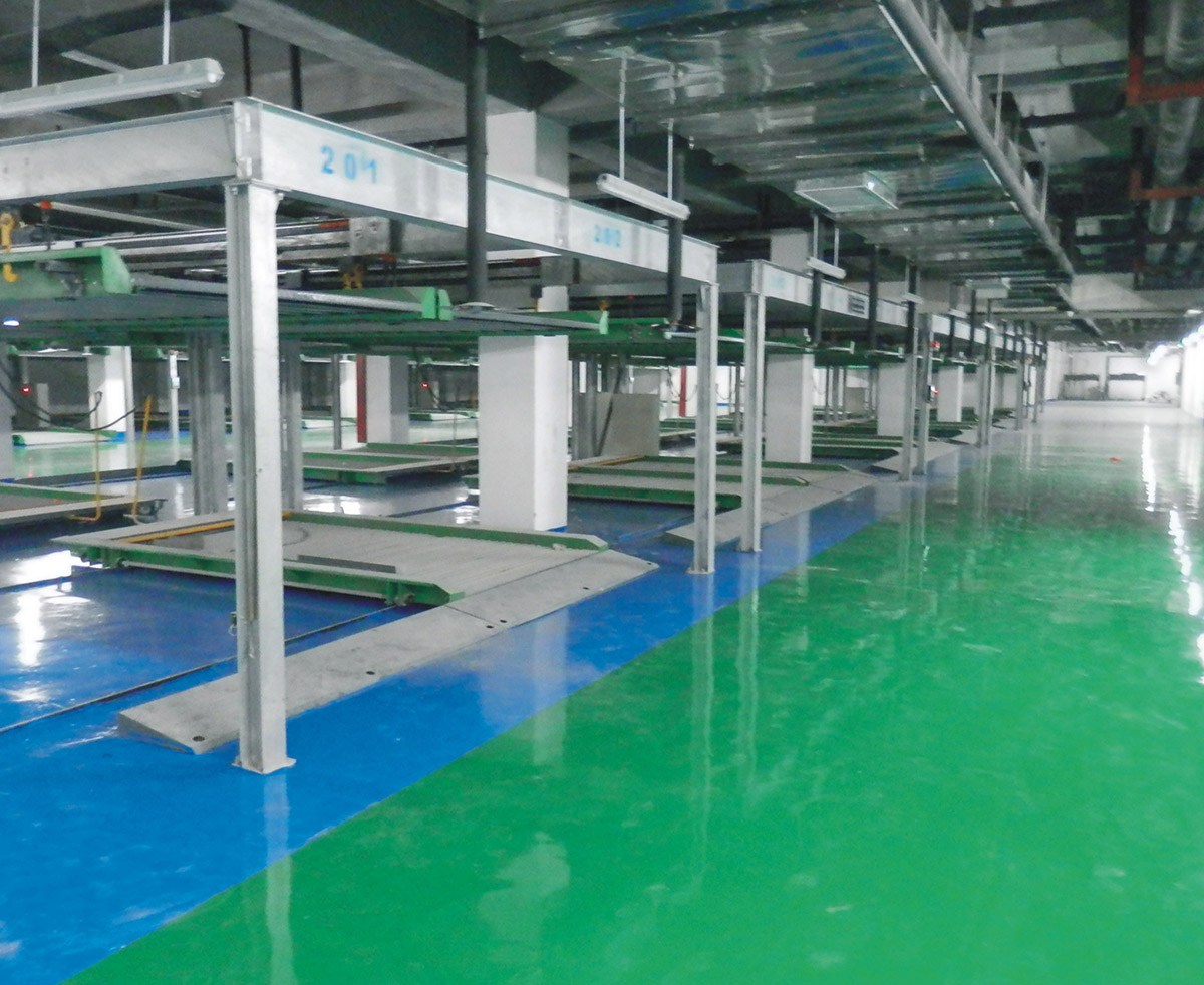 黄石港自动车库单列二层升降横移机械式立体停车设备