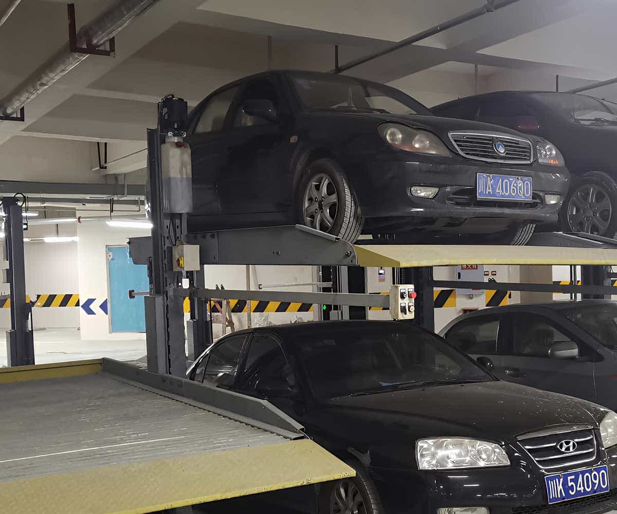 3层机械立体停车设备避免碰撞的设计与技术分析